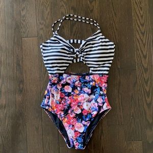 Abercrombie and Fitch one piece cutout swimsuit